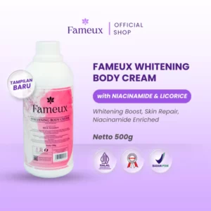 whitening body cream 500 gram dari fameux