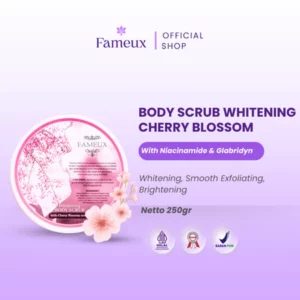 Fameux Whitening Body Scrub Cherry Blossom 250gr