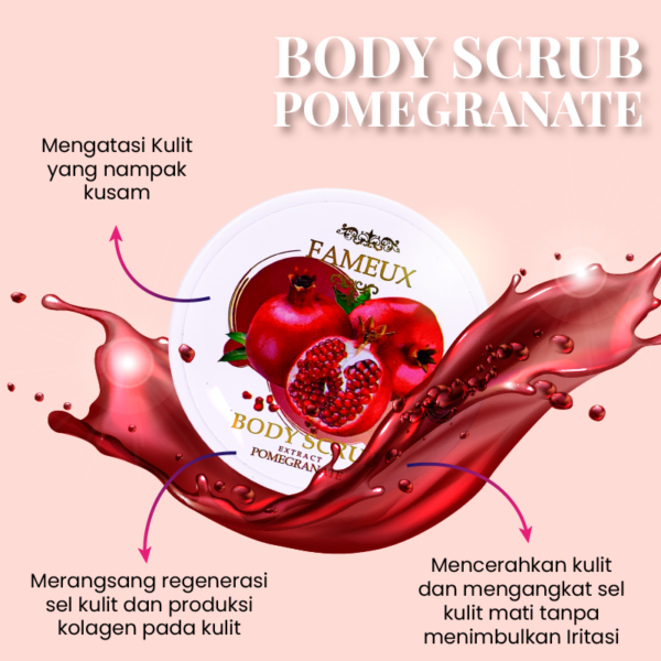 Fameux Whitening Body Scrub Pomegranate - Image 4
