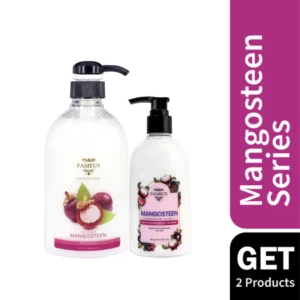 Fameux Paket Whitening Shower Scrub + Lotion (Mangosteen Series)