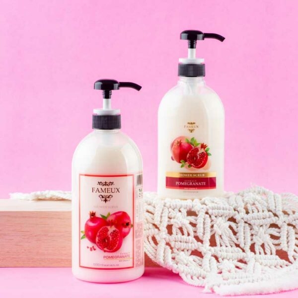 Fameux Shower Scrub Pomegranate 1000 ml - Image 2