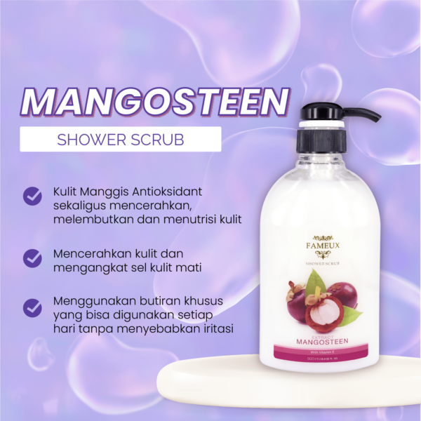 Fameux Shower Scrub Mangosteen 500 ml - Image 4