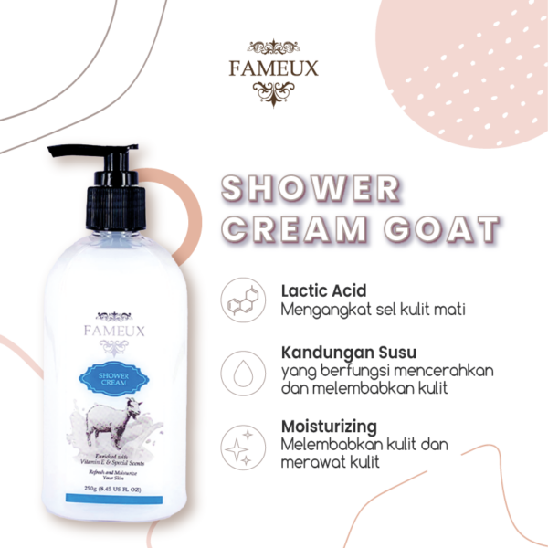Fameux Shower Cream Goat 1000 ml - Image 4