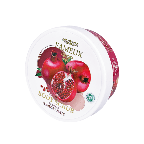 Fameux Paket Whitening Pomegranate (Body Cream + Lotion + Scrub Pome) - Image 3