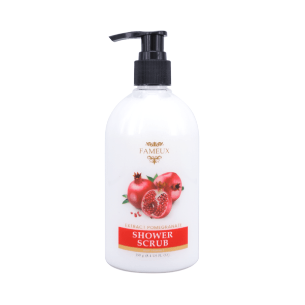 Fameux Paket Whitening Pomegranate (Body Cream + Lotion + Scrub Pome) - Image 4
