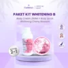 Fameux Paket Whitening Body Cream 250ml + Body Scrub Cherry Blossom