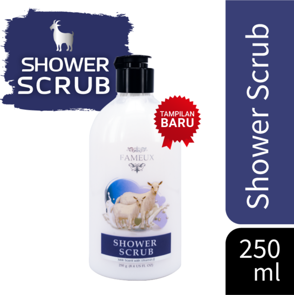 Fameux Paket Body Care Whitening Goat Series (Shower Scrub 250 + Whitening Lotion) - Image 3