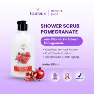 Fameux Brightening Shower Scrub Fameux-Pomegranate 250 ml