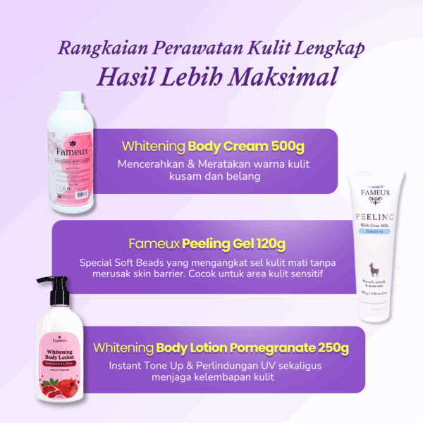 Fameux Paket Whitening 3 Steps Special Promo (3 Steps Secret Whitening) - Image 2