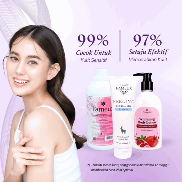 Fameux Paket Whitening 3 Steps Special Promo (3 Steps Secret Whitening) - Image 3