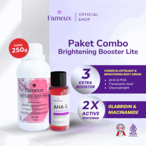 Fameux Paket Whitening Body Cream 250 ml + Brightening Body Serum