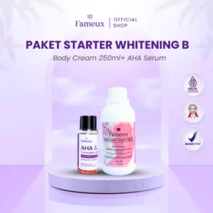 Fameux Paket Whitening Body Cream 250 ml + Brightening Body Serum