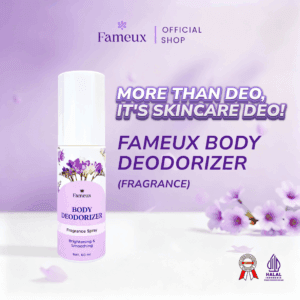 Fameux Body Deodorizer - Deodorant Spray | Anti Bau Badan Penghilang Bau Ampuh Hingga 48 jam Bahan Alami Non Alkohol Aman Untuk Kulit