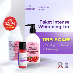Fameux Intense Whitening Package Lite | Paket Pemutih Badan | Mencerahkan Meratakan Warna Kulit