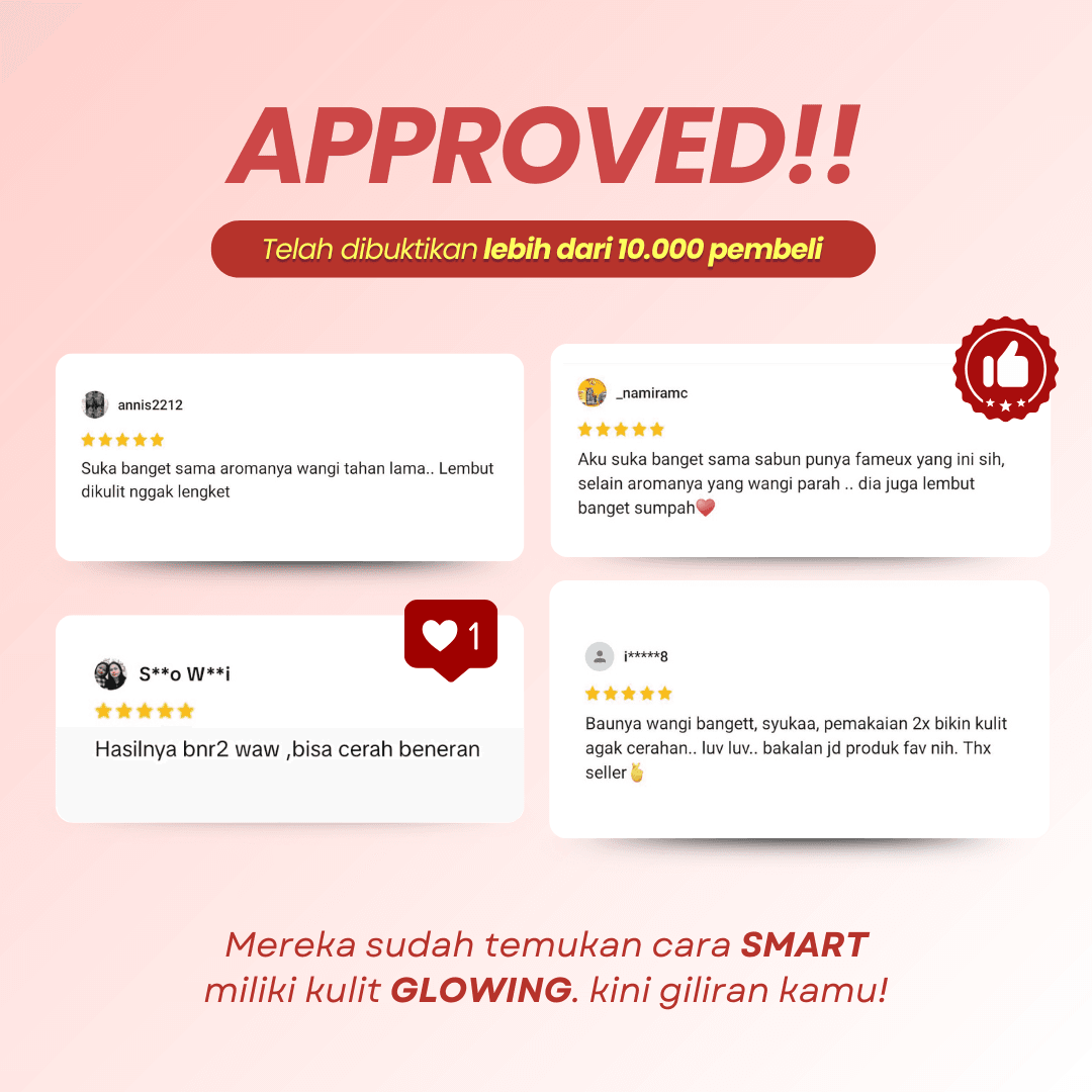 Fameux Paket Double Pink Soft Glow | Mencerahkan dan Melembabkan - Image 5